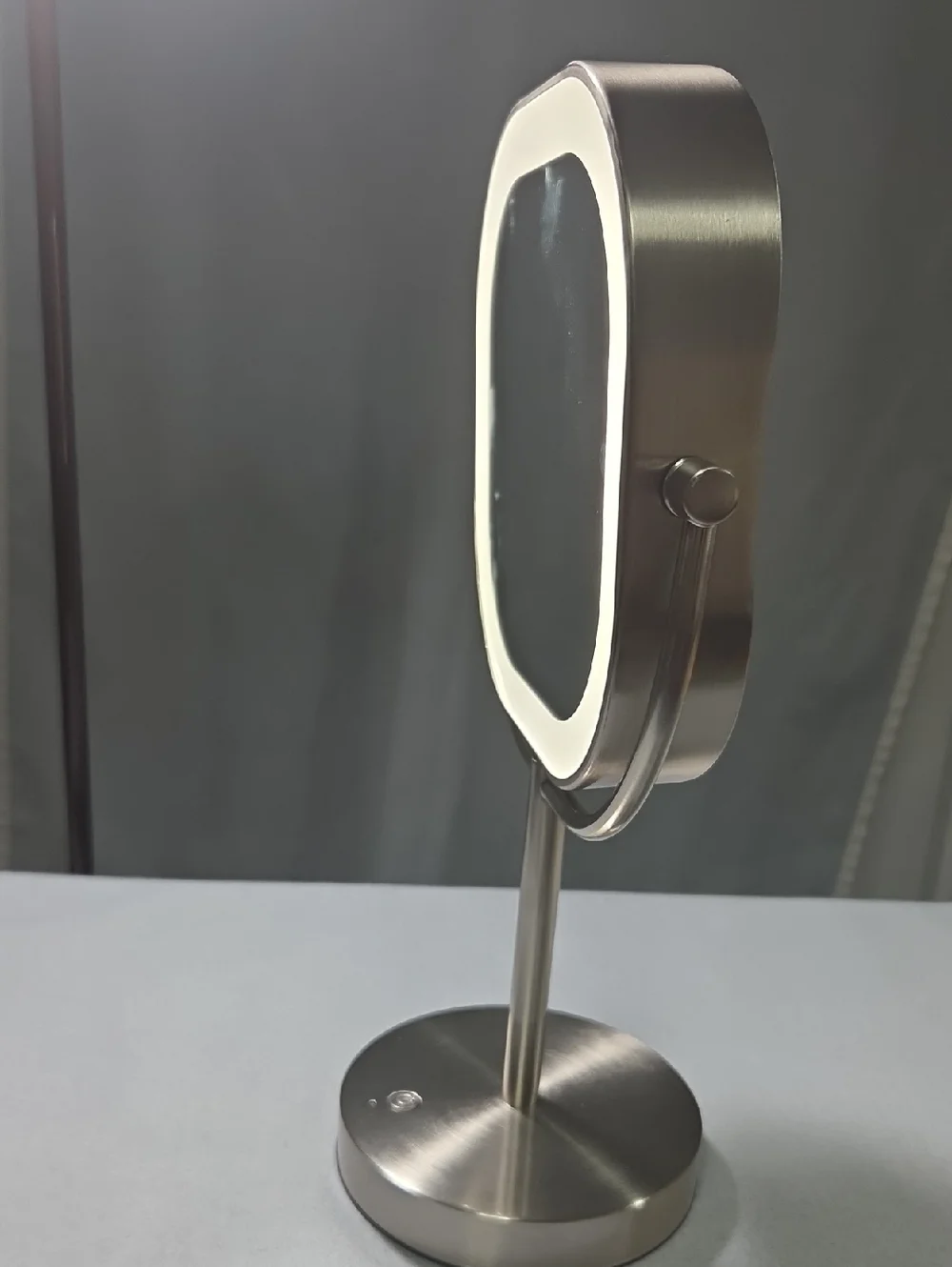 Conair LED Lighted Vanity Mirror 1x/10x Magnification Satin Nickel Open Box